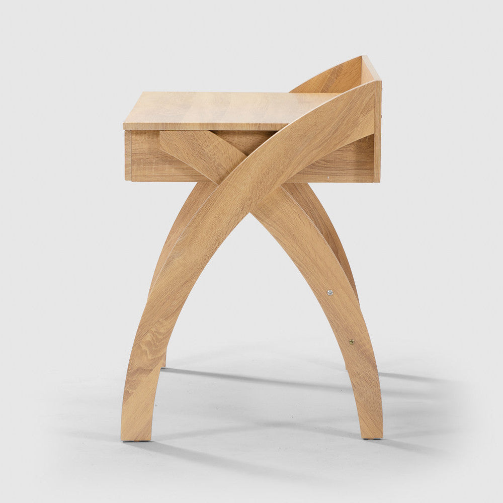 Kids Study Desk in Natural Oak with 2 Drawers for Kids Bedroom, Nursery & Study Area