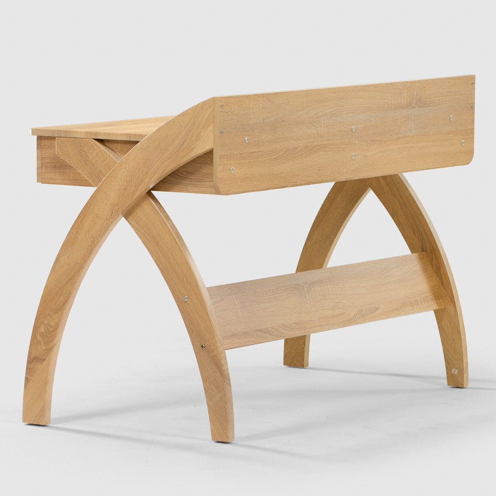 Kids Study Desk in Natural Oak with 2 Drawers for Kids Bedroom, Nursery & Study Area