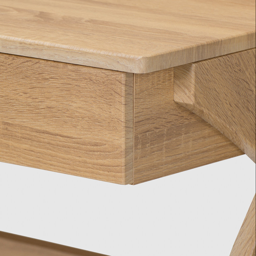 Kids Study Desk in Natural Oak with 2 Drawers for Kids Bedroom, Nursery & Study Area