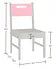 Children's desk with pink top and white frame