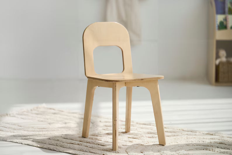 Birch Plywood Junior Kids Seating for Montessori Playrooms, Study Desks and Nurseries
