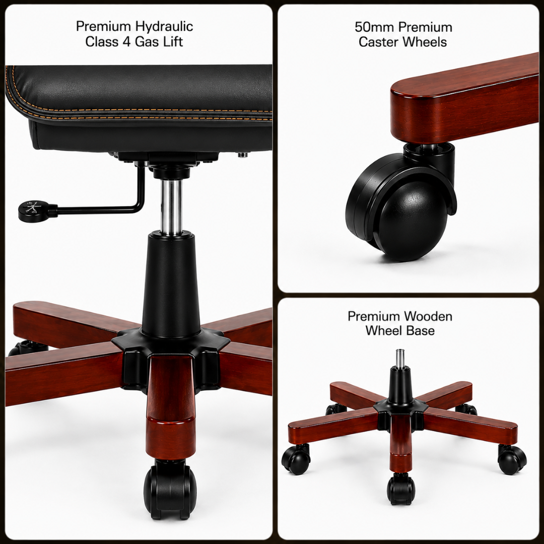 Executive Chair Base Caster Detail
