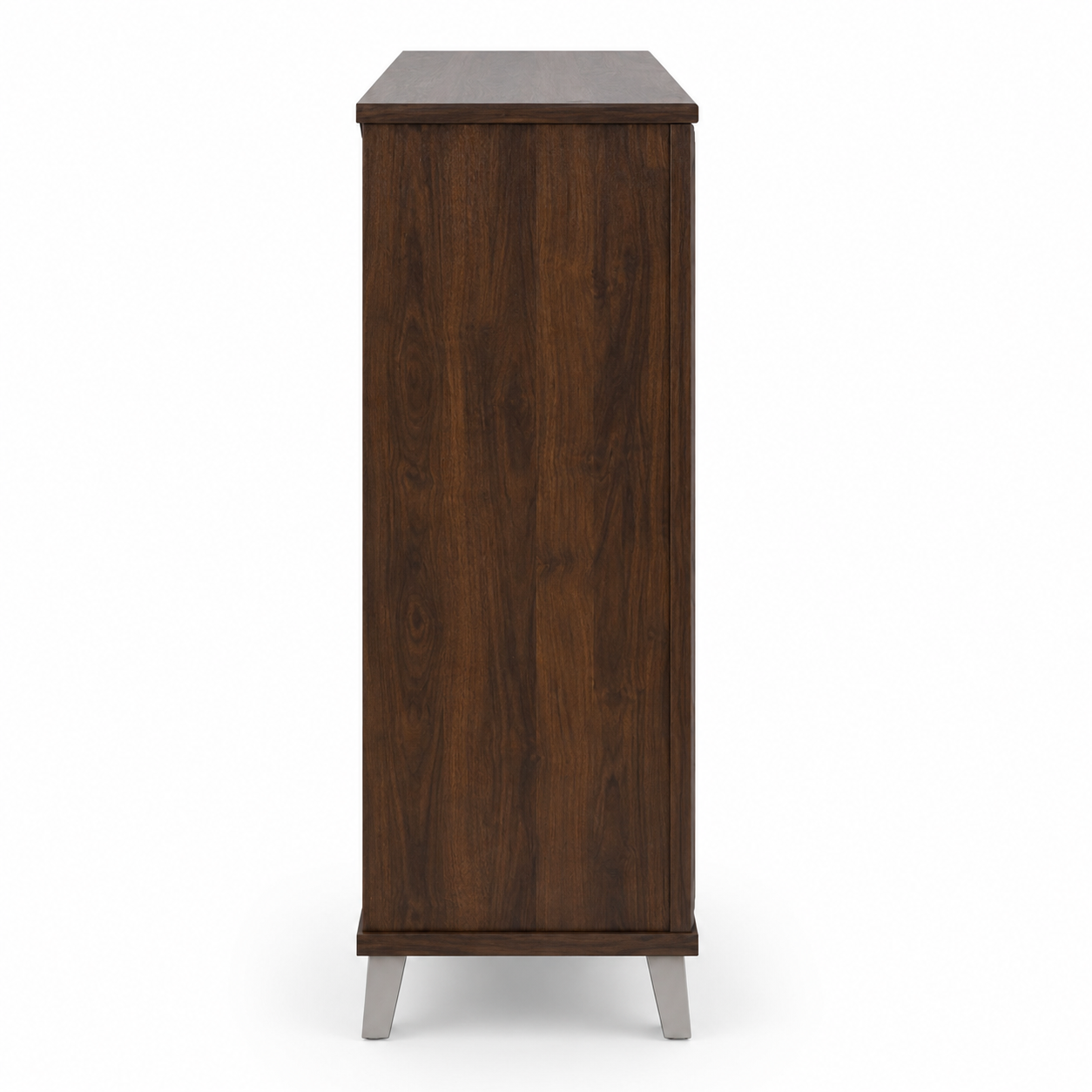 Modern Wooden Shoe Storage Cabinet with Single Door, Open Multi-Shelf Organiser for Entryway, Hallway, Bedroom and Living Room
