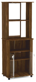 Wooden Bar Cabinet Made in Pre-laminated with gloss Finishing Walnut