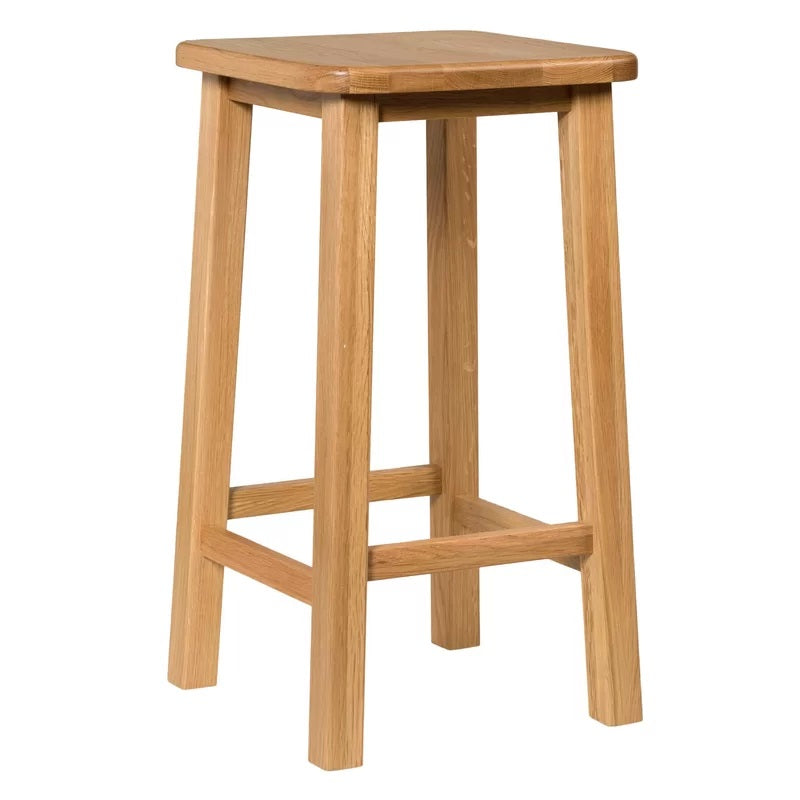 Wooden Bar Stools with Wooden Legs Base