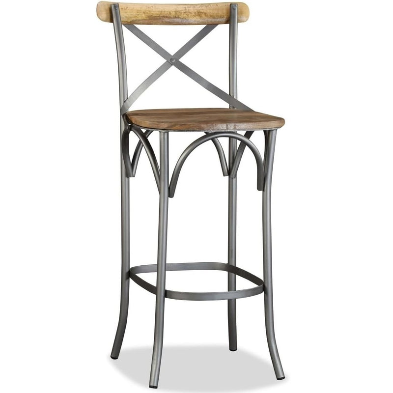 Wooden Chair for Cafe in Metal Legs