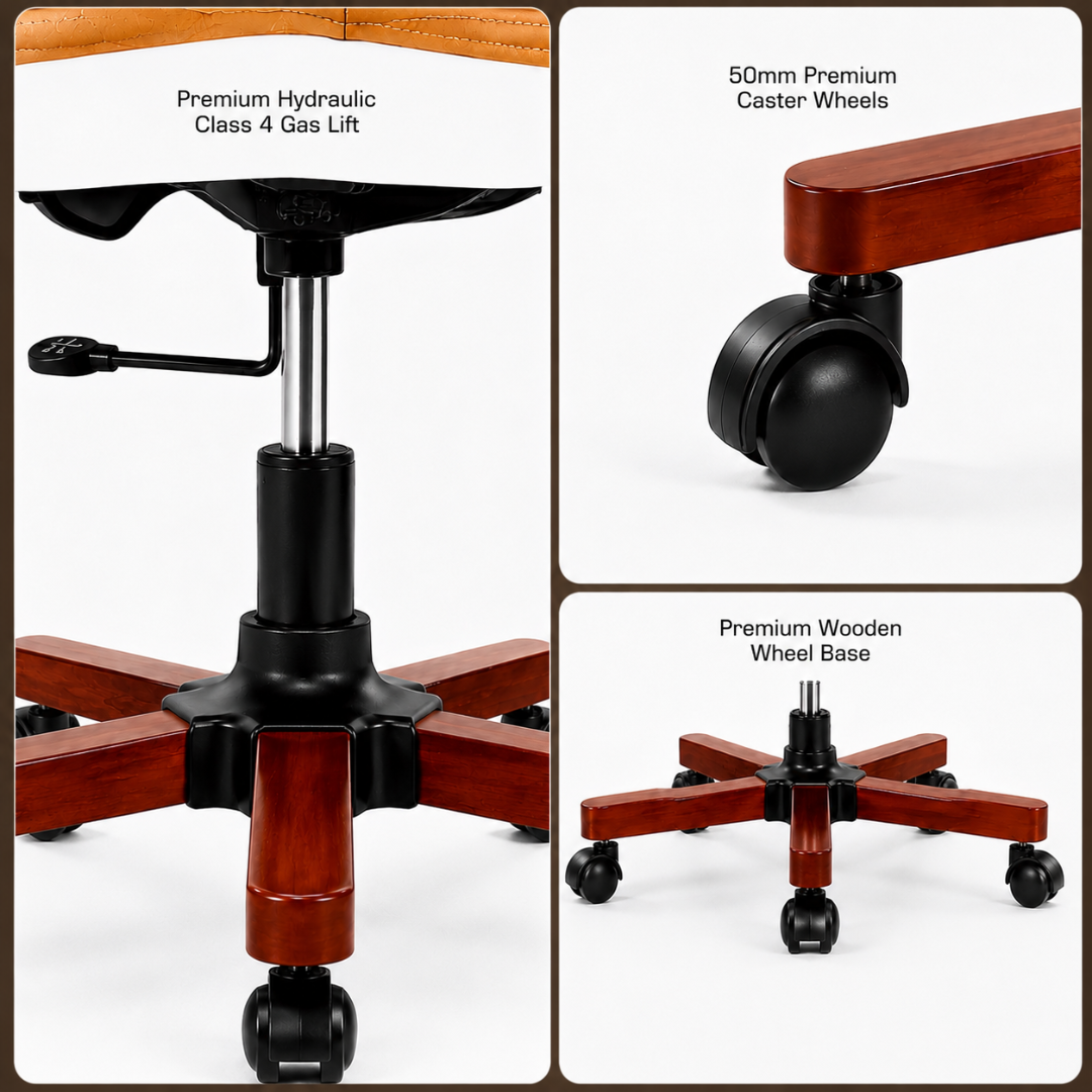 High Back Director Chair for office Modern Design Made in Plyboard with Leatherette & Recliner & Height Adjustable and Revolving Chair
