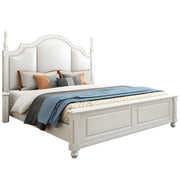 Luxury Wooden Bed with Soft Upholstered Headboard, and Premium Modern Design for Home Bedrooms