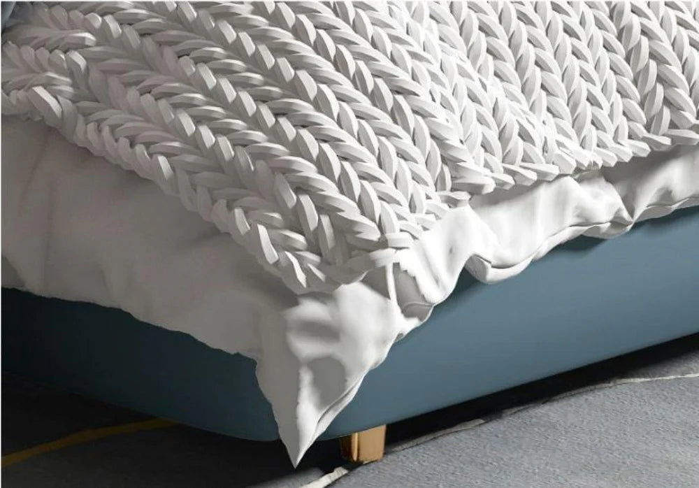 Premium King Size Leather Upholstered Bed with Quilted Diamond Headboard, Luxury Non-Storage Platform Bed with Metal Small Legs&nbsp;