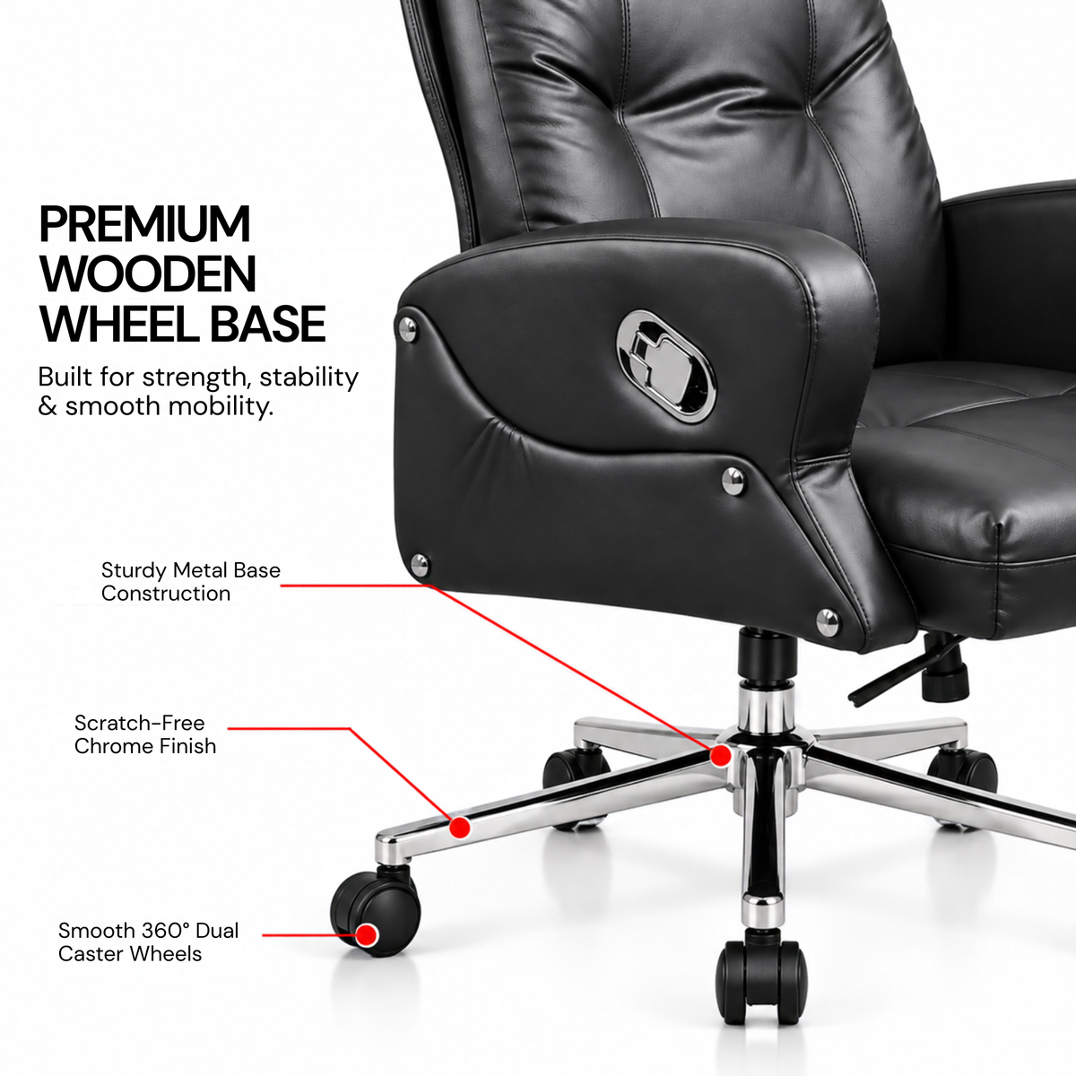 Director and Executive Chair High Back Faux Leather, Comfortable Seat Swivel Chair Revolving and Recliner Chair
