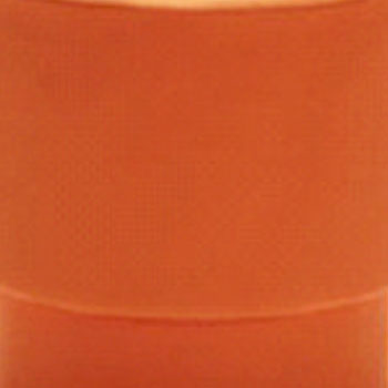 Modern Round Orange Pouffe with Upholstered Cylindrical Footrest Stool for Living Room