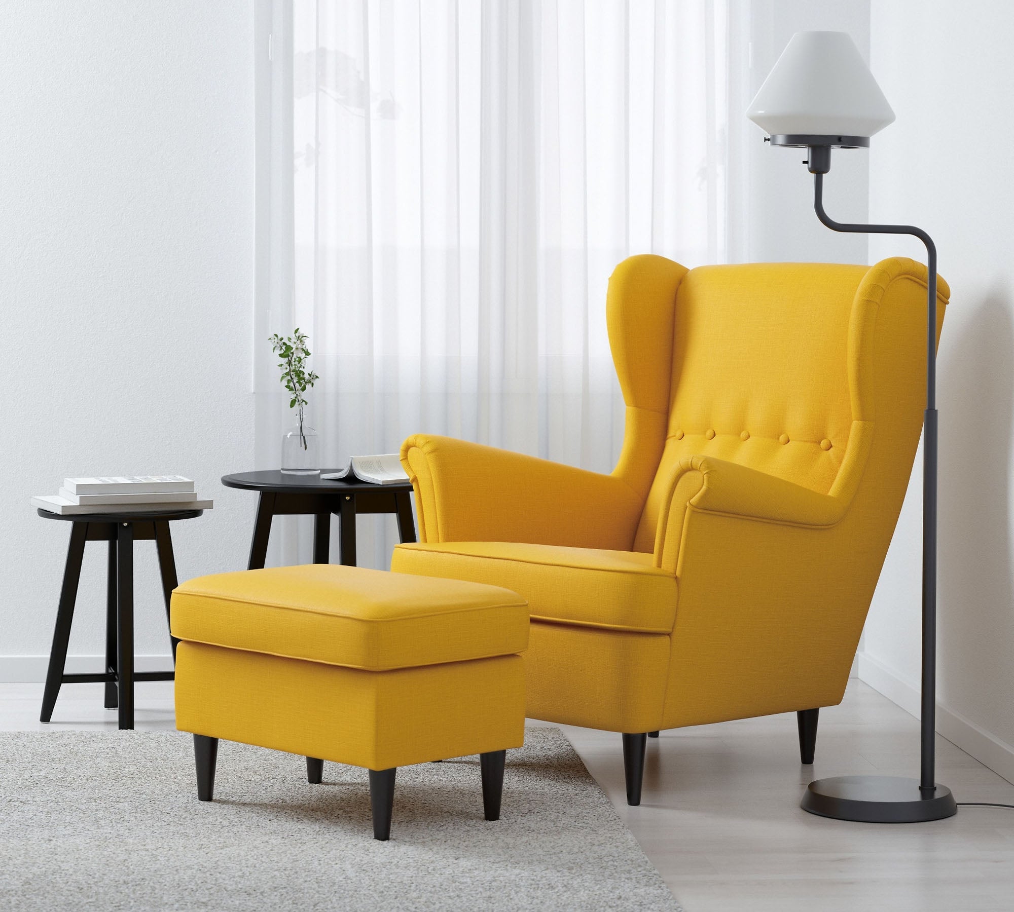 Lounge Chair with an Iconic Look and Premium Upholstery, Serving as an Accent in Designer Homes