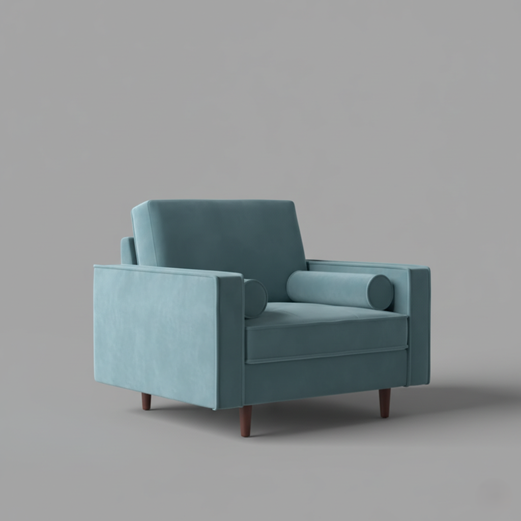 1 Seater Sofa For Home Furniture with Modern Style for Living Room Interior with Premium and Strong Frame