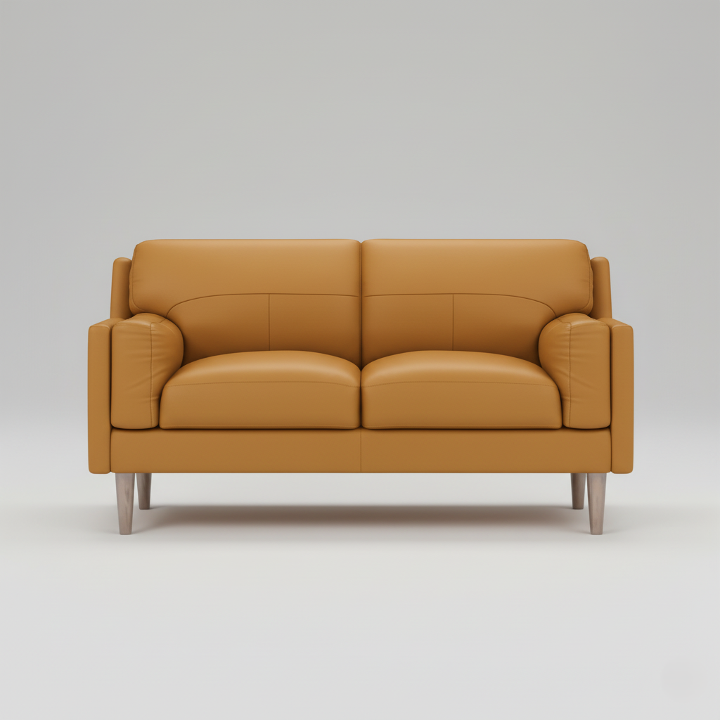 घर के फर्नीचर के लिए 3 सीटर सोफा, लिविंग रूम के लिए आधुनिक डिज़ाइन, लेदरेट और मुलायम गद्देदार फोम से बना आरामदायक असबाब