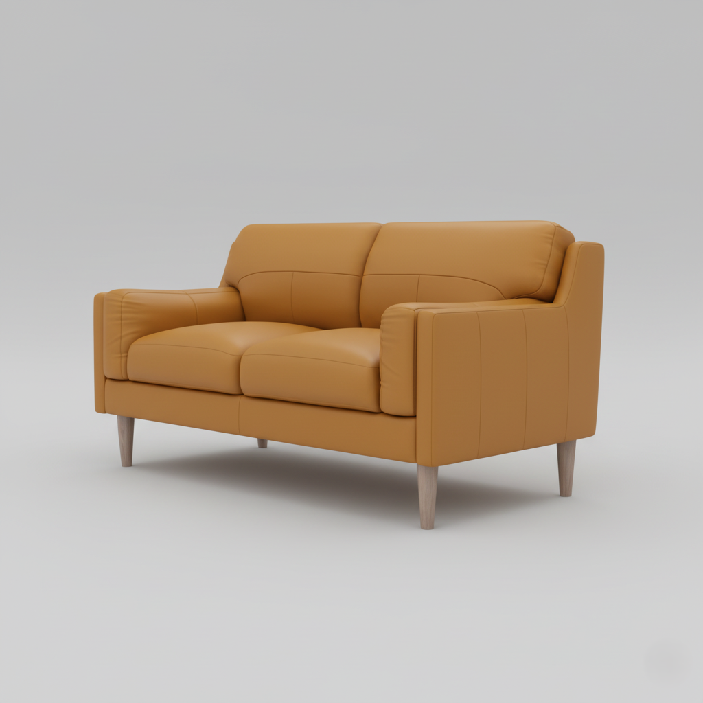 घर के फर्नीचर के लिए 3 सीटर सोफा, लिविंग रूम के लिए आधुनिक डिज़ाइन, लेदरेट और मुलायम गद्देदार फोम से बना आरामदायक असबाब