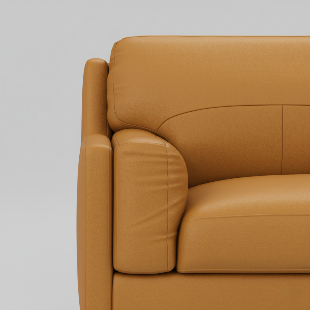 घर के फर्नीचर के लिए 3 सीटर सोफा, लिविंग रूम के लिए आधुनिक डिज़ाइन, लेदरेट और मुलायम गद्देदार फोम से बना आरामदायक असबाब