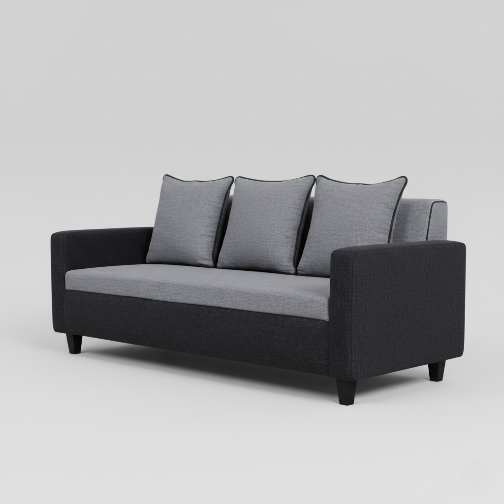 3-Seater Sofa for Home Furniture with Premium Fabric Upholstery, Perfect for Living Room Comfort