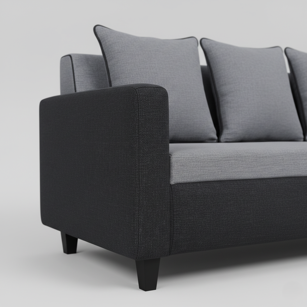 3-Seater Sofa for Home Furniture with Premium Fabric Upholstery, Perfect for Living Room Comfort