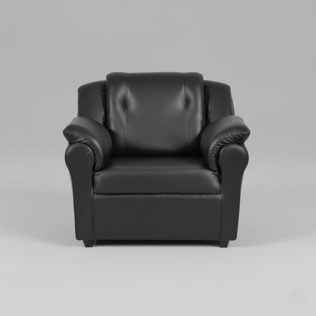 1 Seater Sofa for Home Furniture with Leatherette Upholstery and Modern & Perfect for Living Room