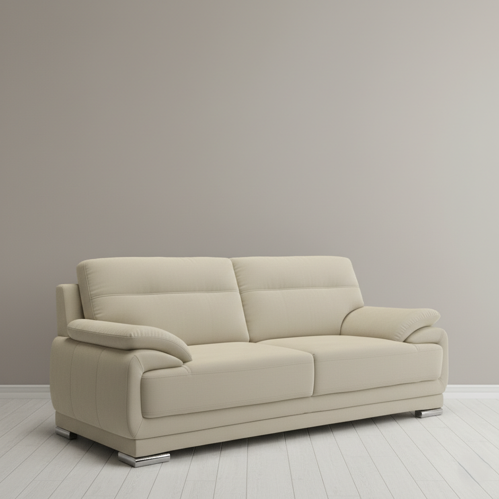 2 Seater Italian Sofa Modern & Stylish Design with Fabric Sofa and High Density Foam Soft Cushion For Living Room