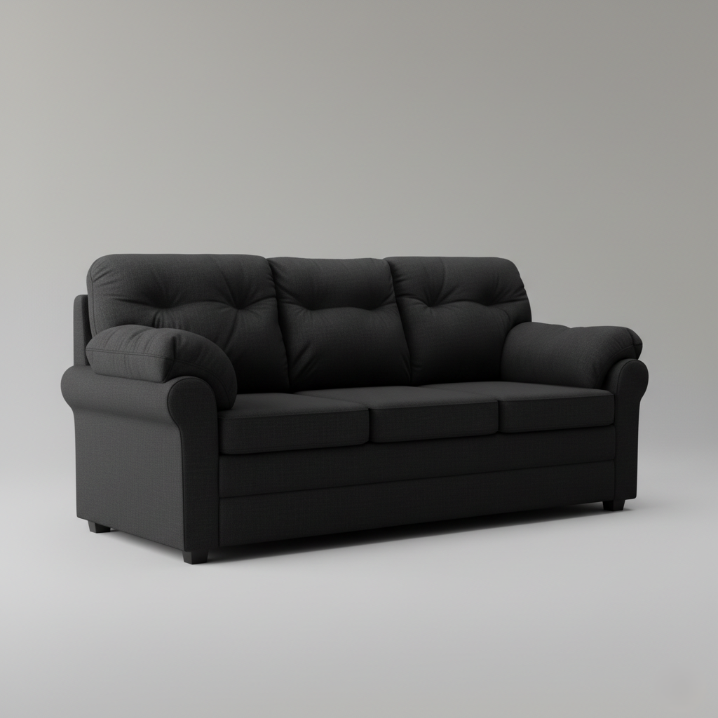 3 Seater Sofa For Comfort Focused Sofa for Living Room with Durable Upholstery and Balanced Cushion Support