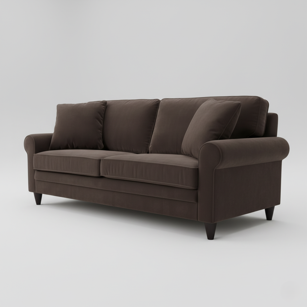2 Seater Sofa For Comfort Focused Sofa for Living Room with Durable Upholstery and Balanced Cushion Support
