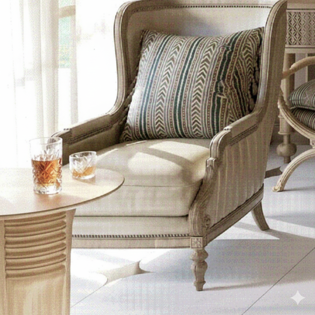 আরামদায়ক ব্যাকরেস্ট এবং মেটাল ফ্রেম সহ আধুনিক অ্যাকসেন্ট লিভিং রুম চেয়ার