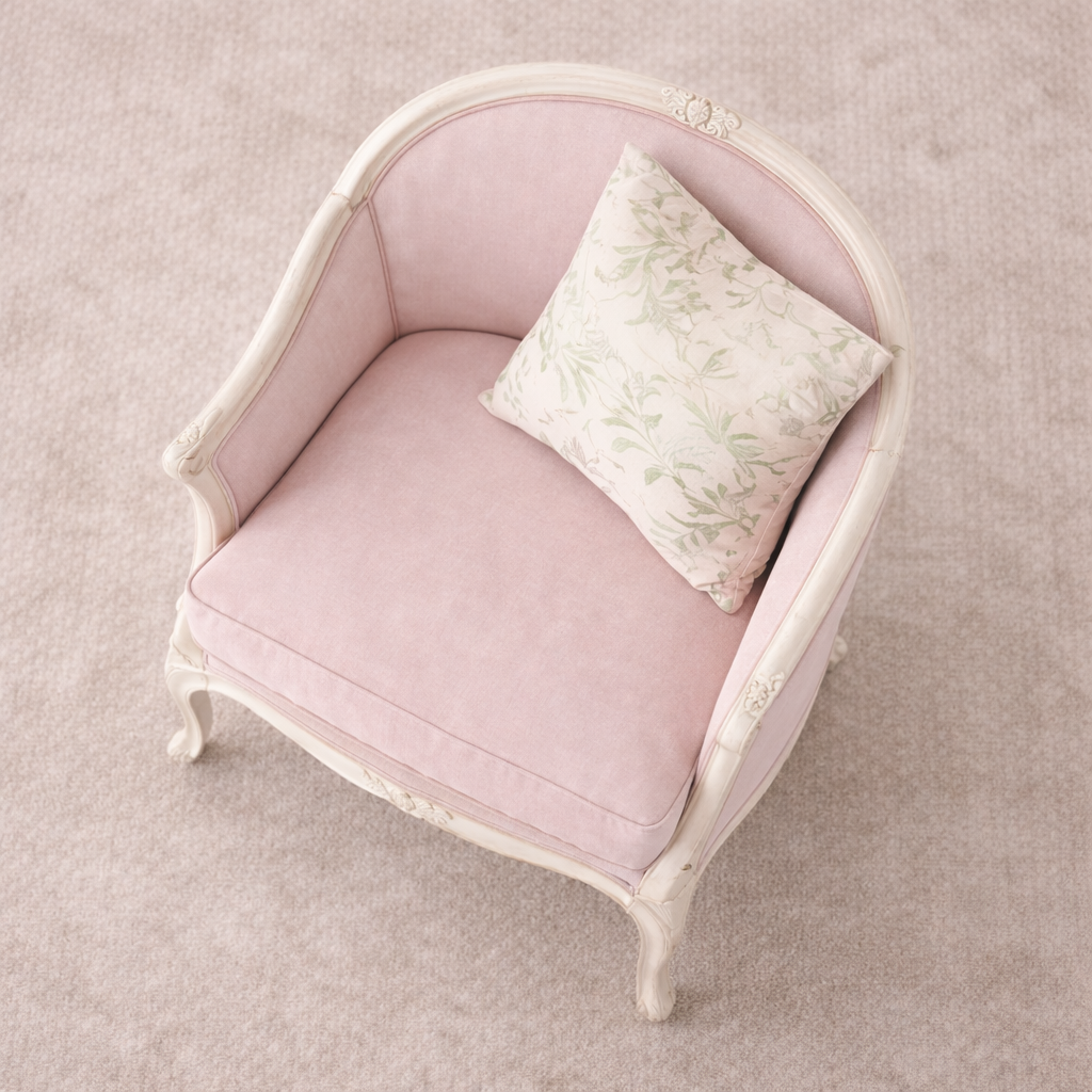 Lounge Chair with Traditional Sculptural Accent and Wooden Carving for Lounge
