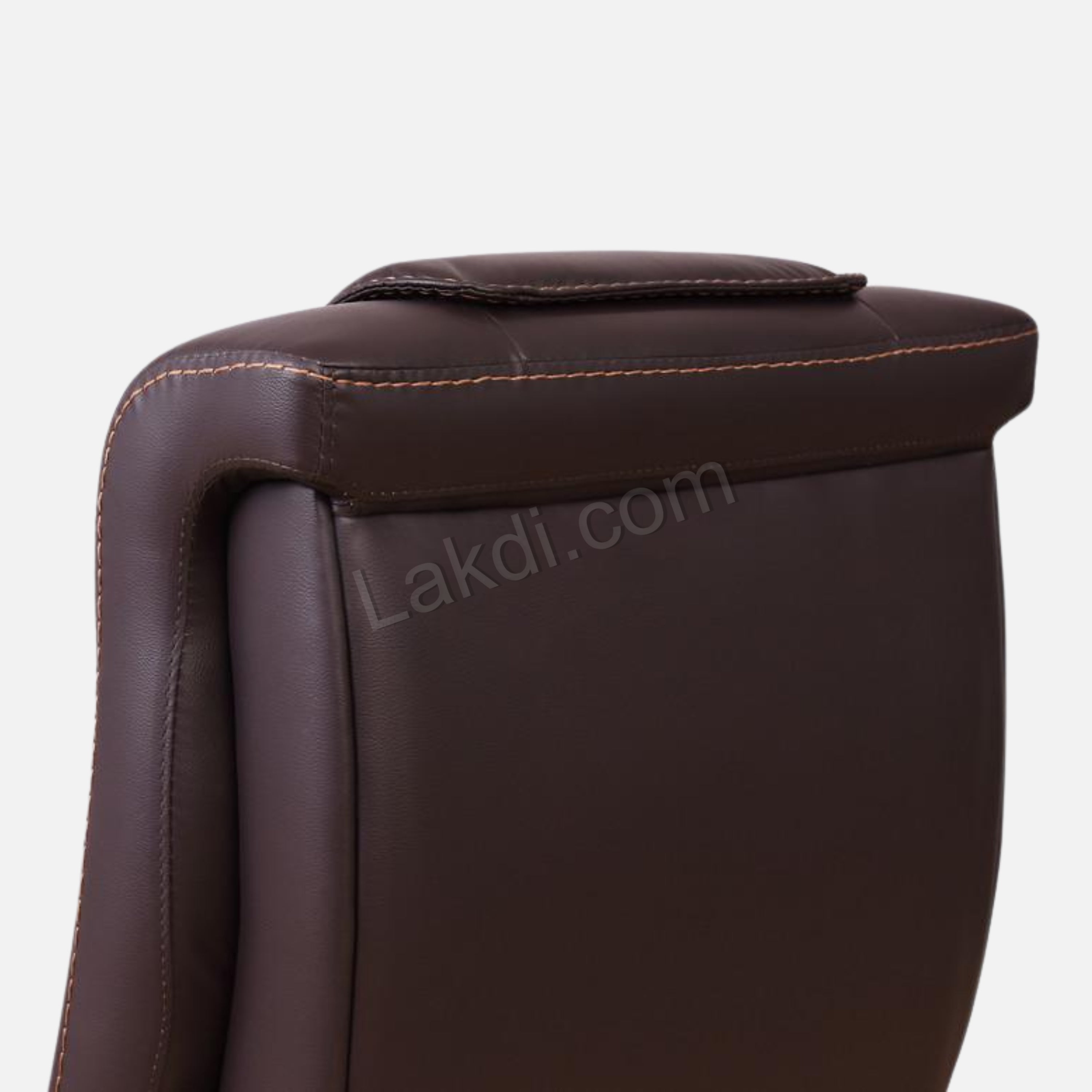 Director Chair for office Made in Plyboard with Leatherette and Soft Padded & Fixed Armrest & Revolving and swivel Base, Recliner Chair