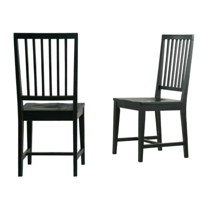 Wooden Dining Chairs with Wooden Frame Base