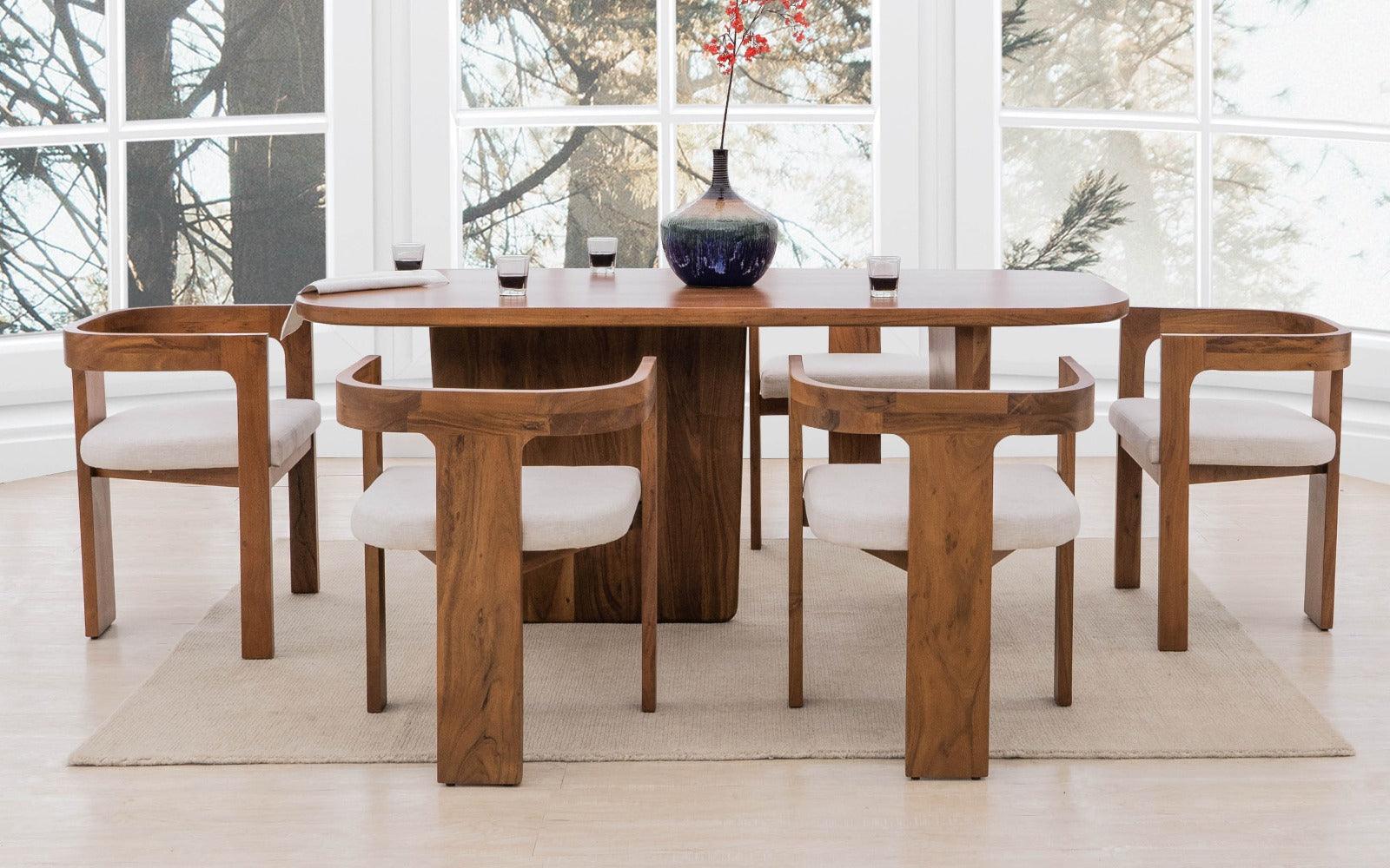Dining Chair for Home with Comfortable Cushioned Seat and High Durable