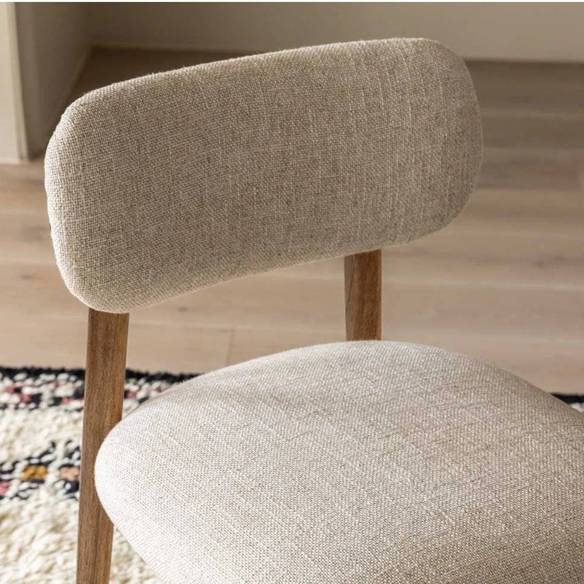 Dining Chair Made from Premium Wood and Ergonomic Backrest for Everyday Comfort