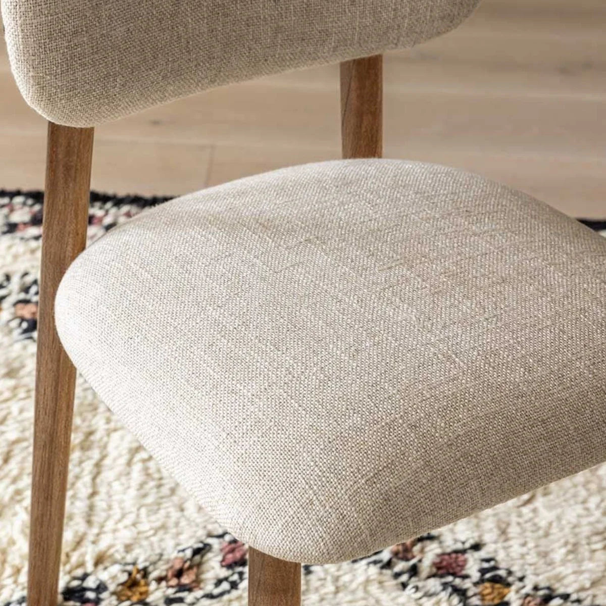Dining Chair Made from Premium Wood and Ergonomic Backrest for Everyday Comfort
