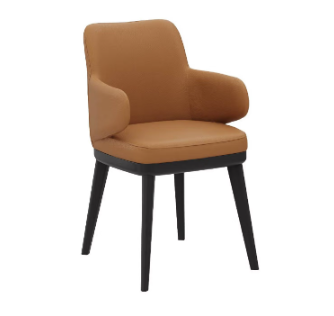 Dining Chair with Sturdy Wooden Base and Soft Cushion and Everyday Comfort