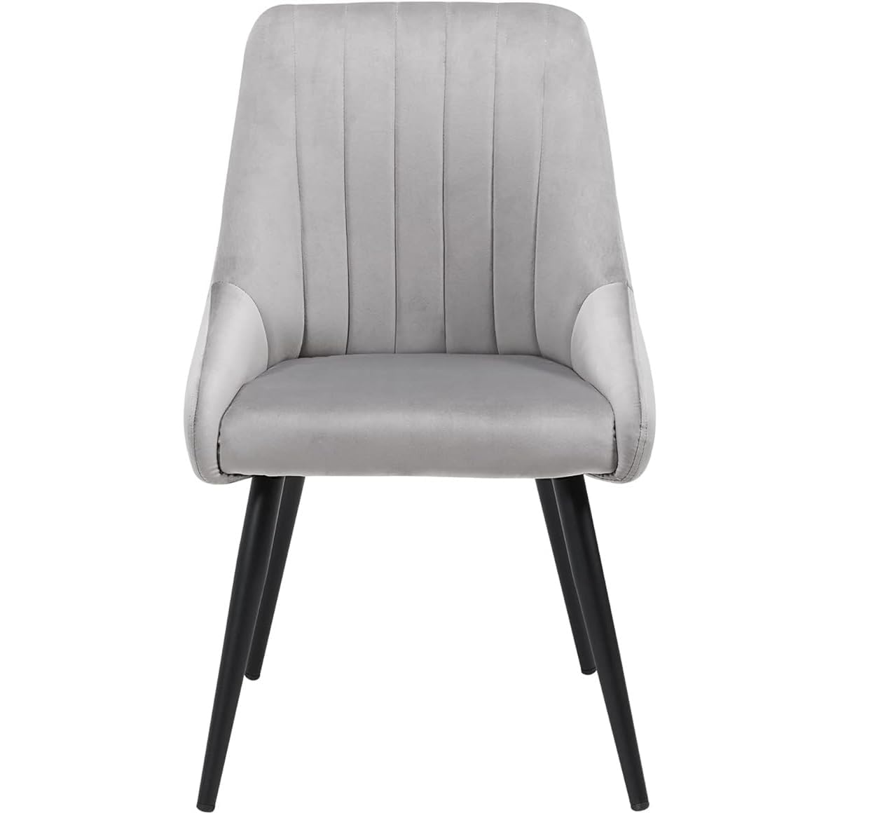 Dining Chair Contemporary Style with Curved Backrest for Comfortable Seating