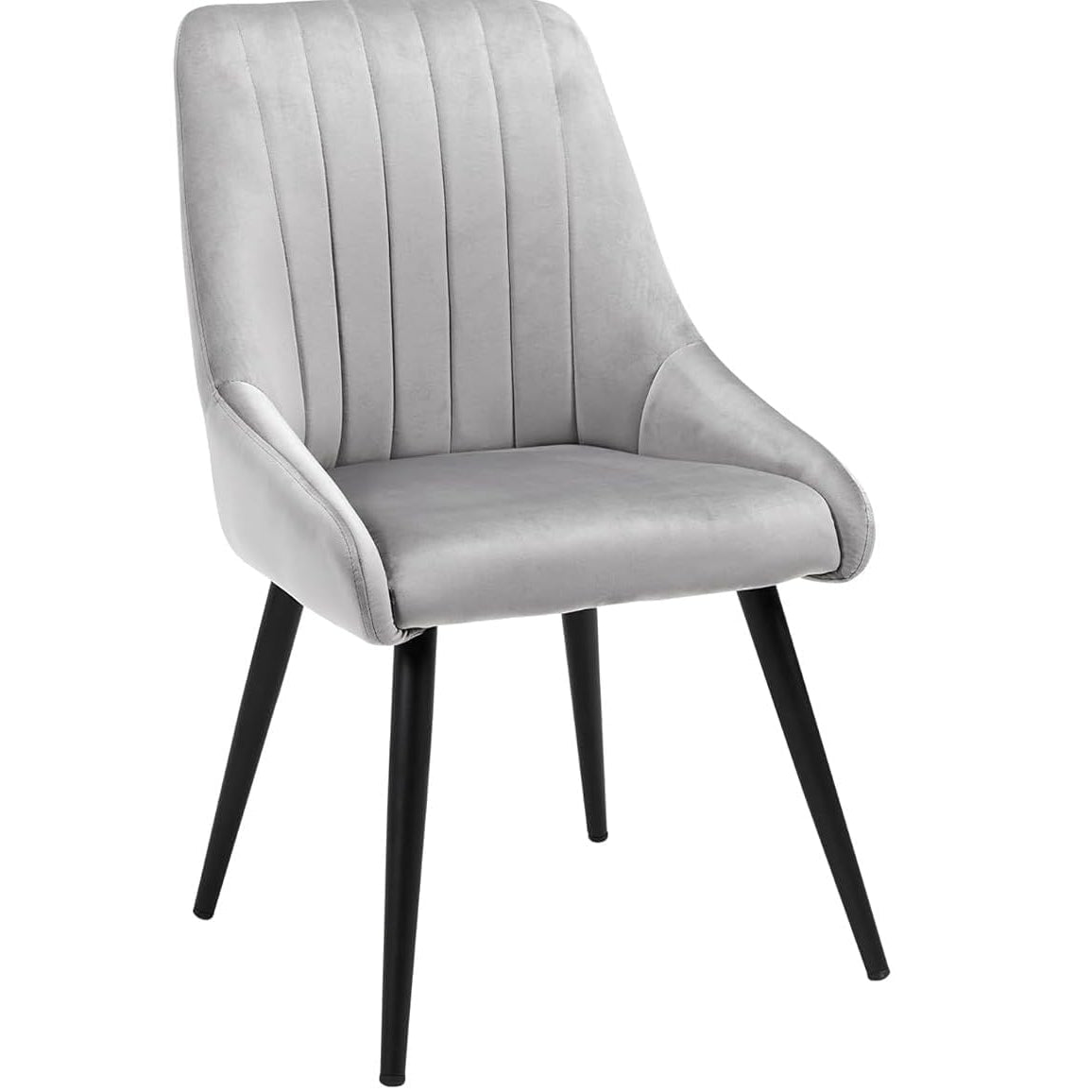 Dining Chair Contemporary Style with Curved Backrest for Comfortable Seating