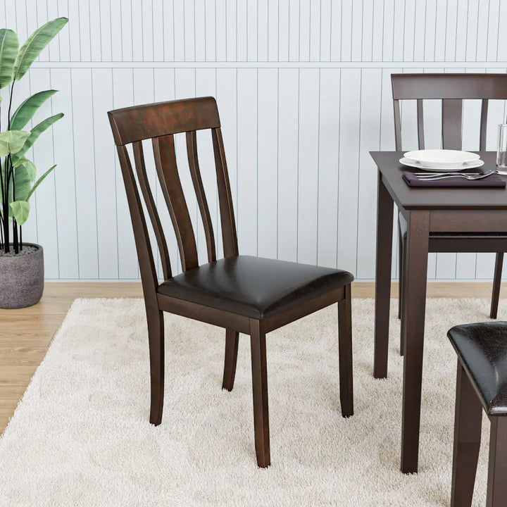 Dining Chair Classic Wooden Style with Soft Cushion for Everyday Dining Use