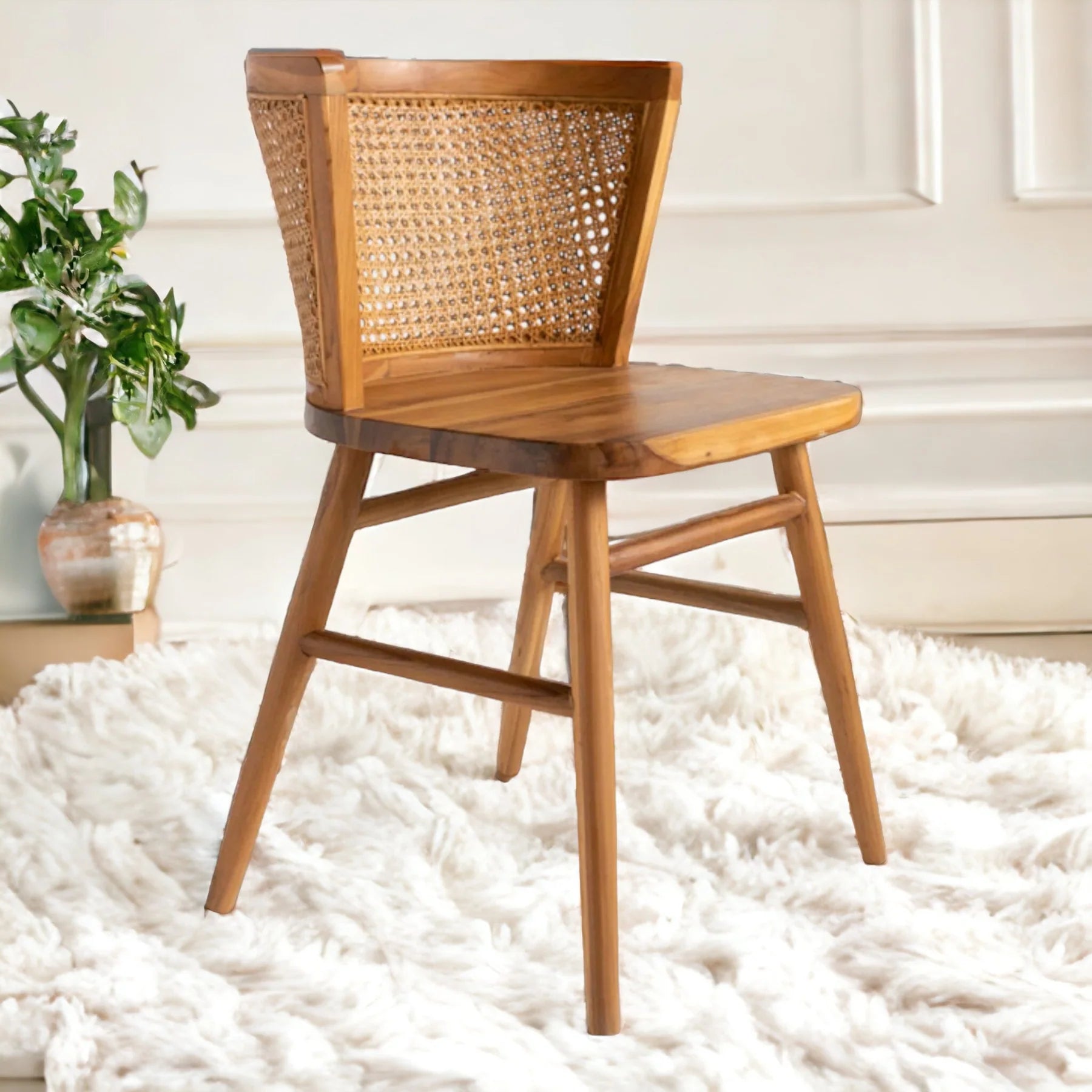 Dining Chair Elegant High Back Design with Comfortable Padding for Home Dining