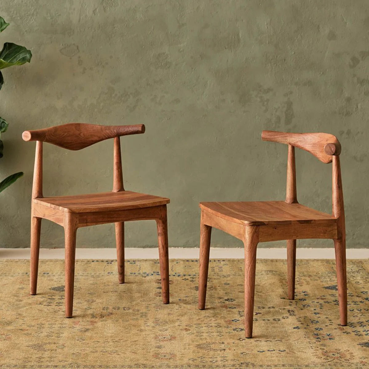 Dining Chair Scandinavian Style Wooden Frame for Modern Dining Spaces