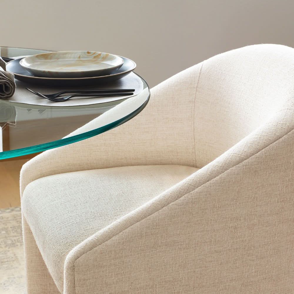 Dining Chair with Strong Wooden Structure and Comfortable Upholstered Seating