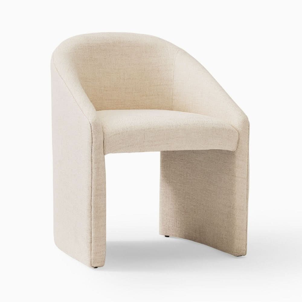Dining Chair with Strong Wooden Structure and Comfortable Upholstered Seating