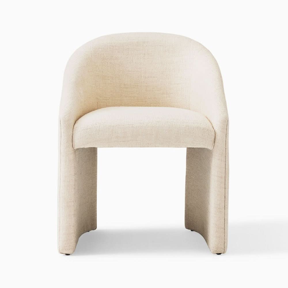 Dining Chair with Strong Wooden Structure and Comfortable Upholstered Seating