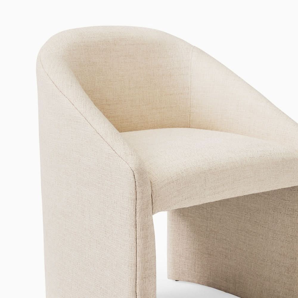 Dining Chair with Strong Wooden Structure and Comfortable Upholstered Seating