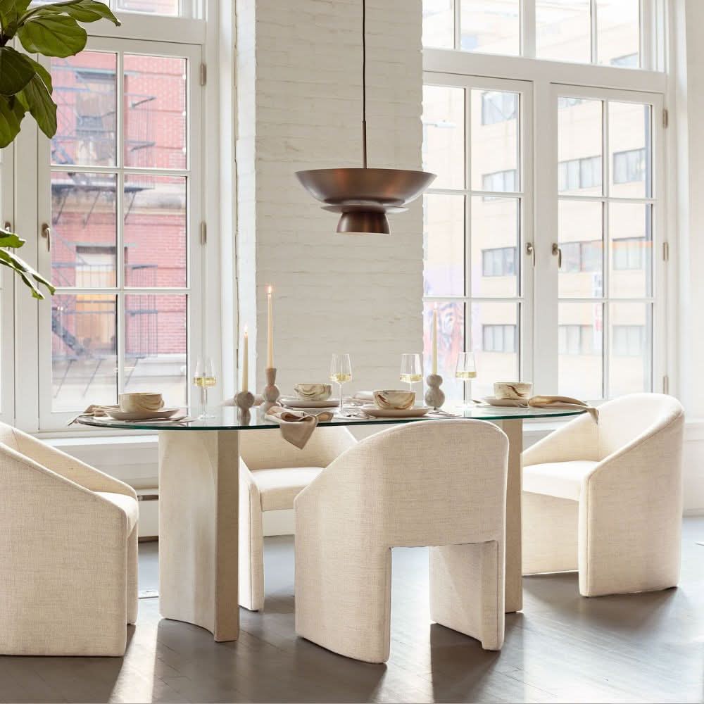 Dining Chair with Strong Wooden Structure and Comfortable Upholstered Seating