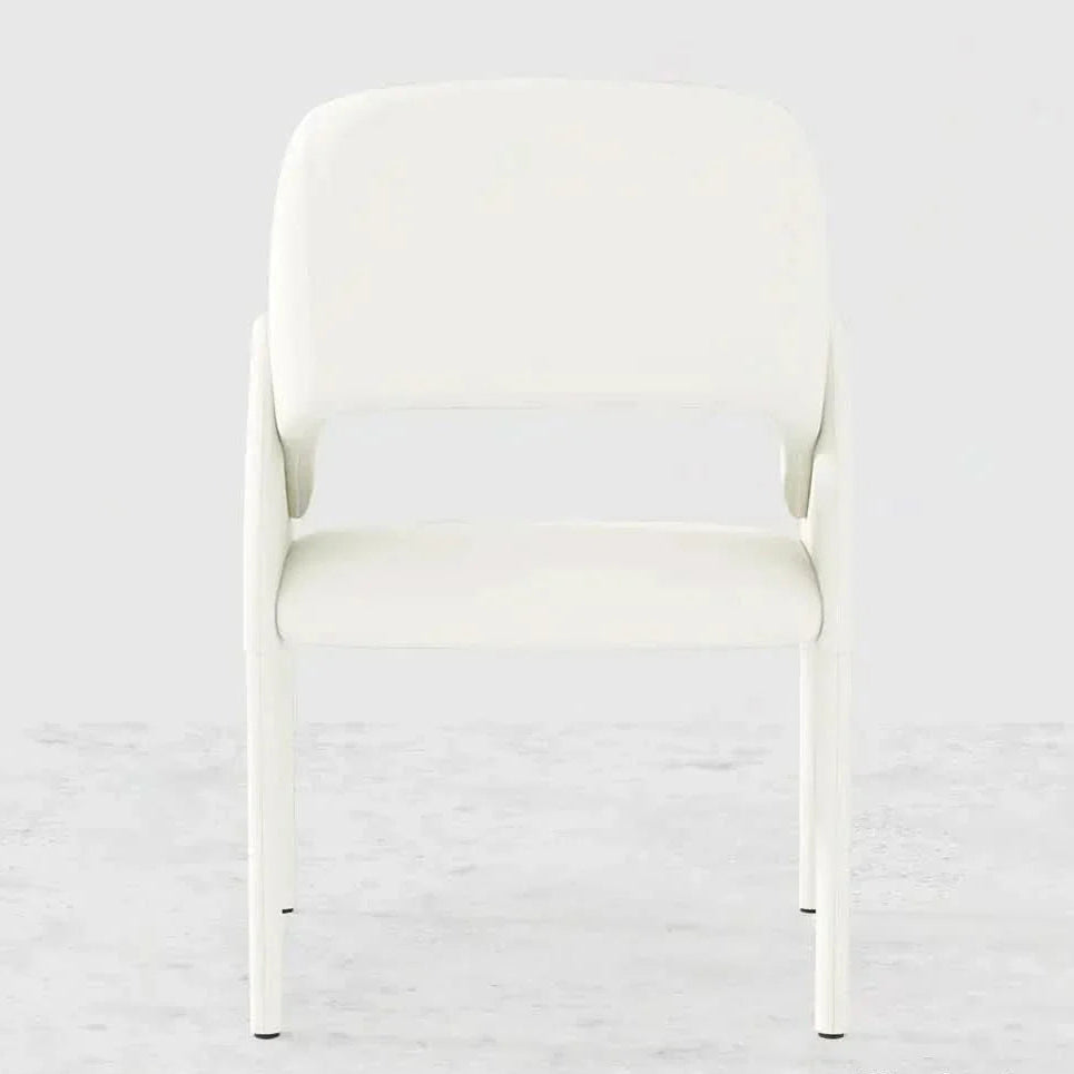 Dining Chair Contemporary and Designed with Comfort-Focused Backrest and Durable Wooden Legs
