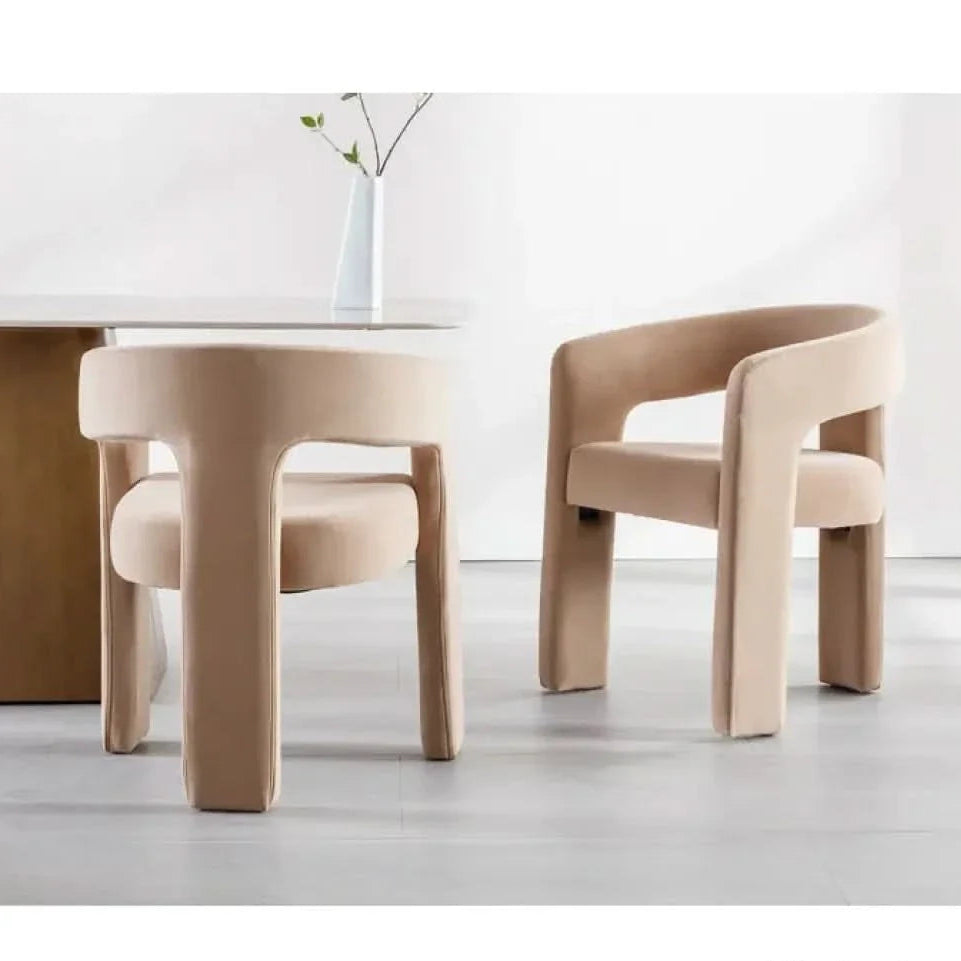 Dining Chair Modern Fabric with Padded Seat and Strong Support for Everyday Dining Comfort