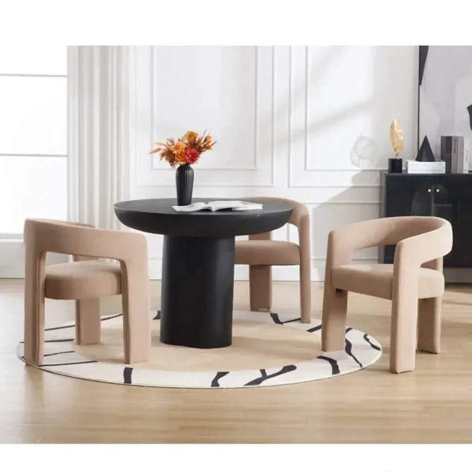 Dining Chair Modern Fabric with Padded Seat and Strong Support for Everyday Dining Comfort