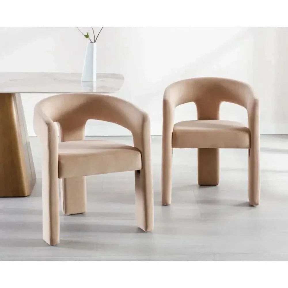 Dining Chair Modern Fabric with Padded Seat and Strong Support for Everyday Dining Comfort