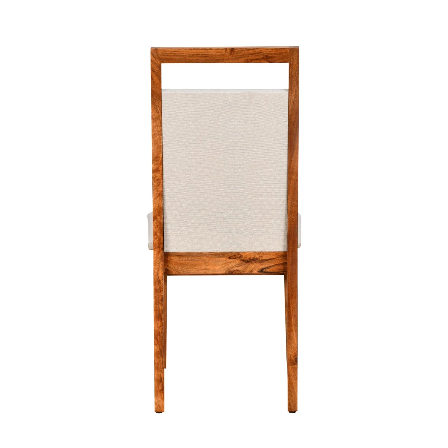 Dining Chair Featuring Upholstered Seat and Sophisticated, Modern Architectural Form