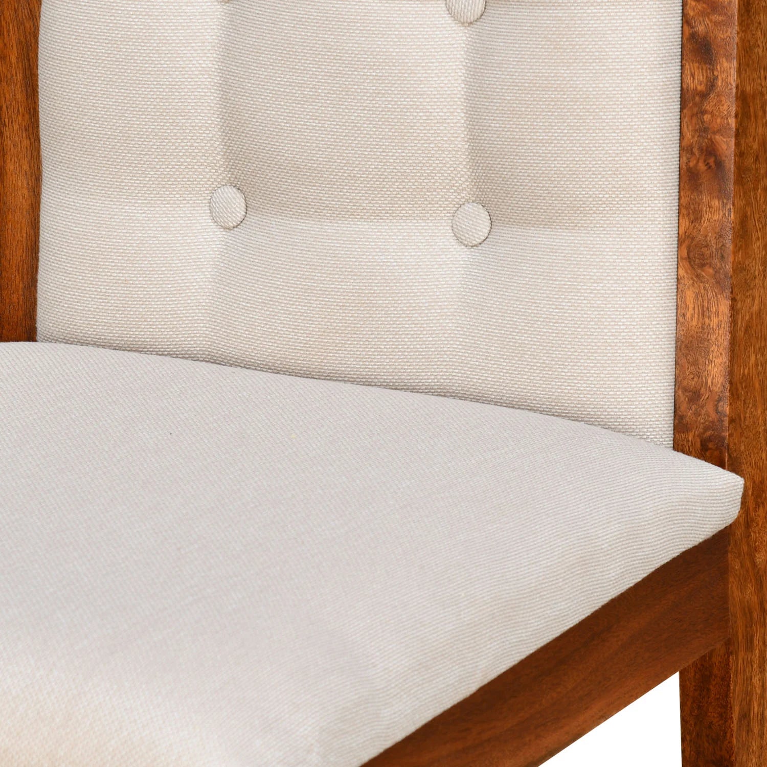 Dining Chair Featuring Upholstered Seat and Sophisticated, Modern Architectural Form